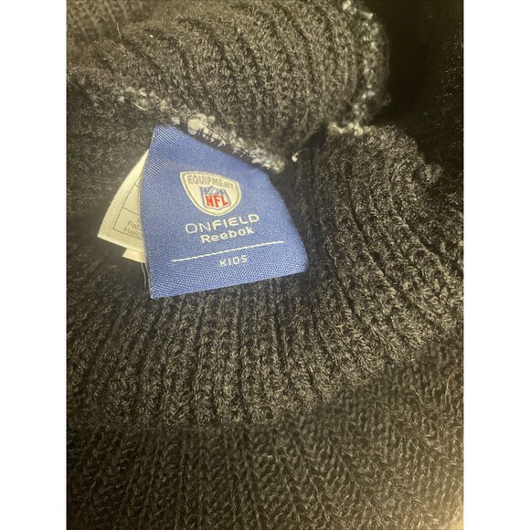 2 Pittsburgh Steelers NFL On  Feild Reebok Beanie Knit Hat 1 Adult Sz/ 1 Kids Sz - Picture 8 of 8